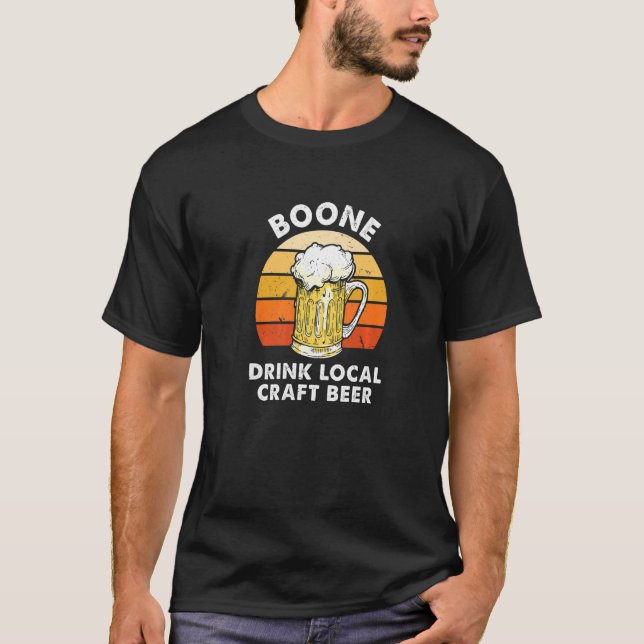 Boone Drink Local Craft Ber North Carolina Homebr T-Shirt (Vorderseite)