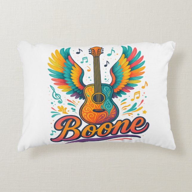 Boone Gitarre Dekokissen (Vorderseite)
