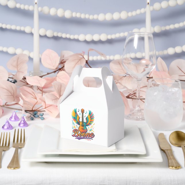 Boone Gitarre Geschenkschachtel (Hochzeit)