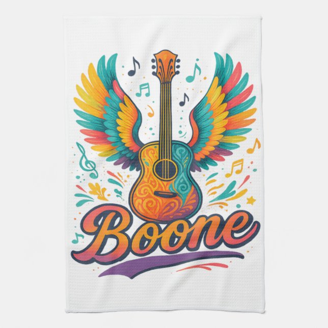 Boone Gitarre Geschirrtuch (Vertikal)