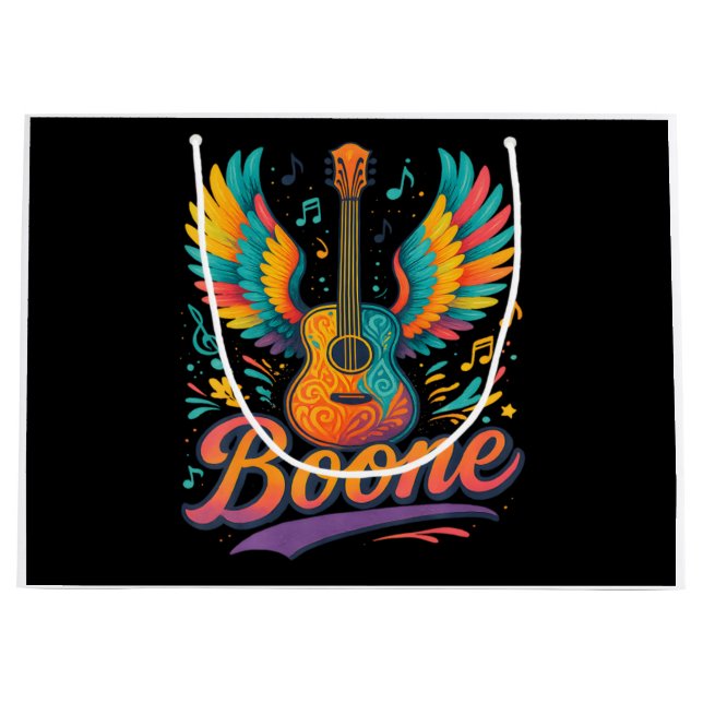 Boone Gitarre Große Geschenktüte (Vorderseite)