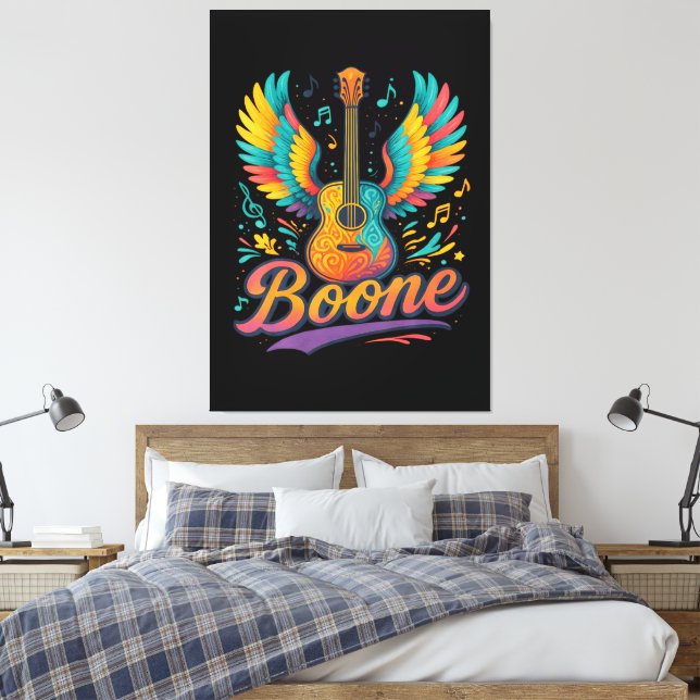 Boone Gitarre Leinwanddruck (Insitu (Schlafzimmer))