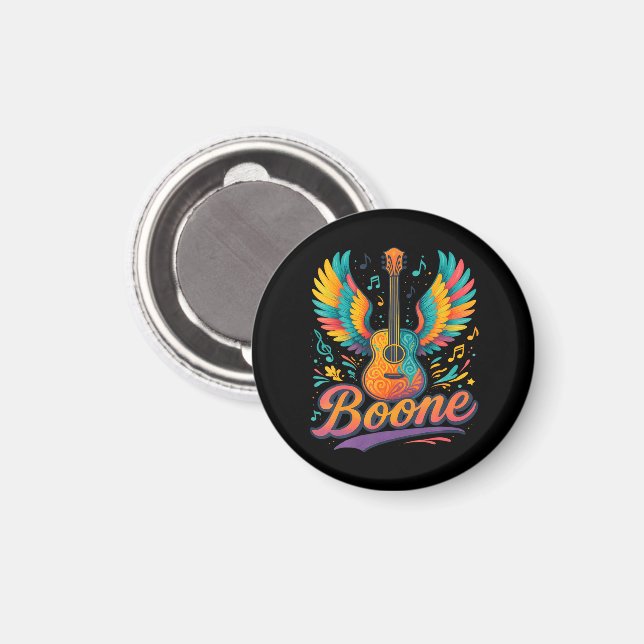 Boone Gitarre Magnet (Vorderseite/Rückseite)