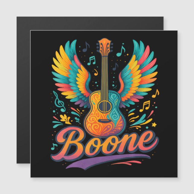 Boone Gitarre Magnetkarte (Vorne/Hinten)