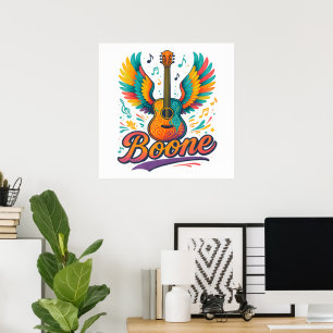 Boone Gitarre Poster