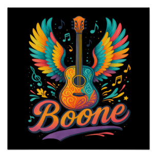 Boone Gitarre Poster