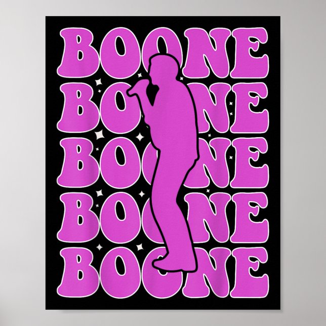 Boone Lover for Men Women Boys Girls Kinder Famili Poster