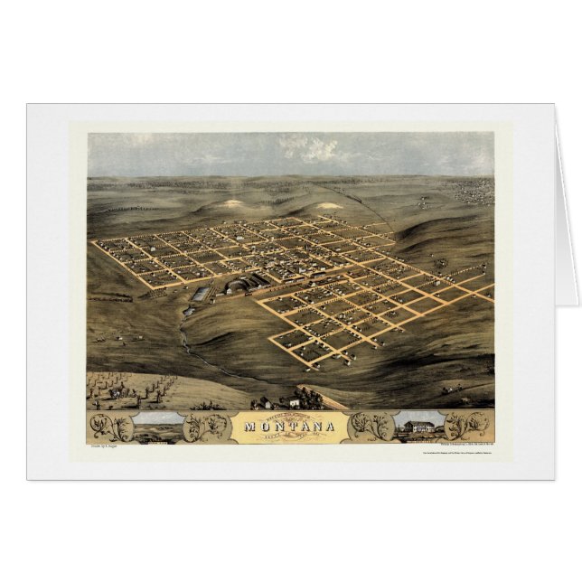 Boone (Montana), IA panoramische Karte - 1868 (Vorderseite (Horizontal))