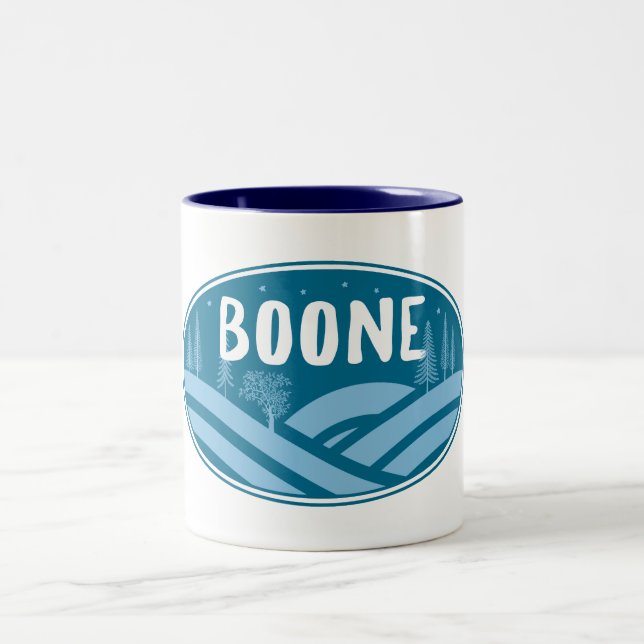 Boone North Carolina Außenbereich Zweifarbige Tasse (Mittel)