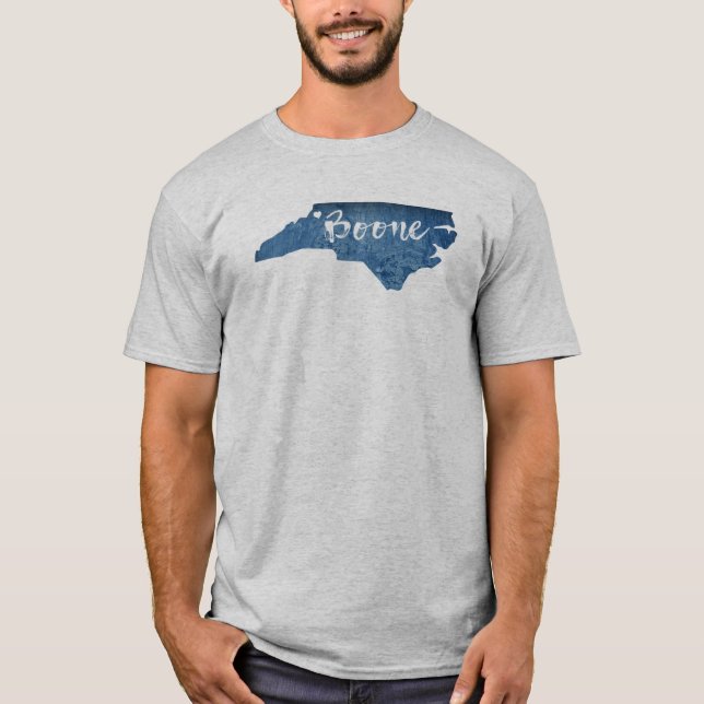 Boone North Carolina Holzkörner T-Shirt (Vorderseite)