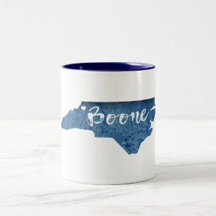 Boone North Carolina Holzkörner Zweifarbige Tasse