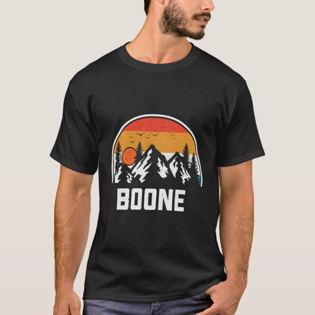 Boone North Carolina Nc Berge Wandern T-Shirt (Vorderseite)