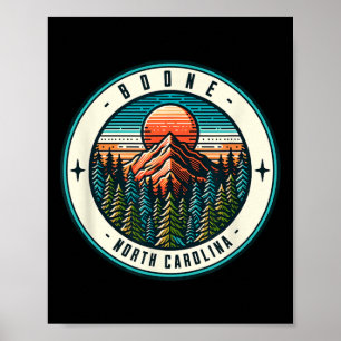 Boone North Carolina Skifahren Snowboarden Familie Poster