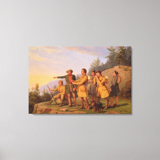 Boones erste Sicht auf Kentucky Leinwanddruck (Vorderseite)