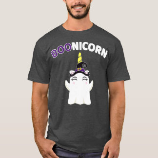 Boonicorn Ghost Unicorn Halloween  For Girls T-Shirt
