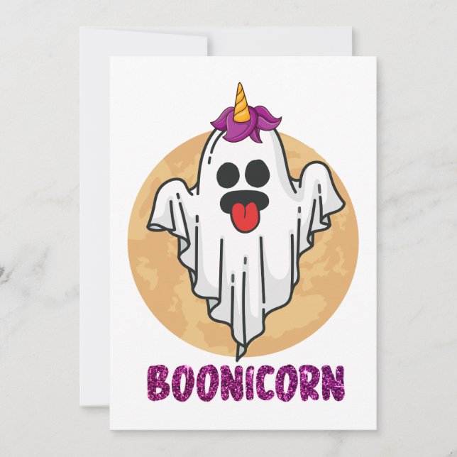Boonicorn | Halloween Einladung (Vorderseite)