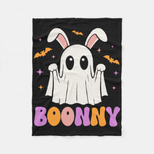Boonny Niedlich Bunny Ghost Halloween Männer Fraue Fleecedecke