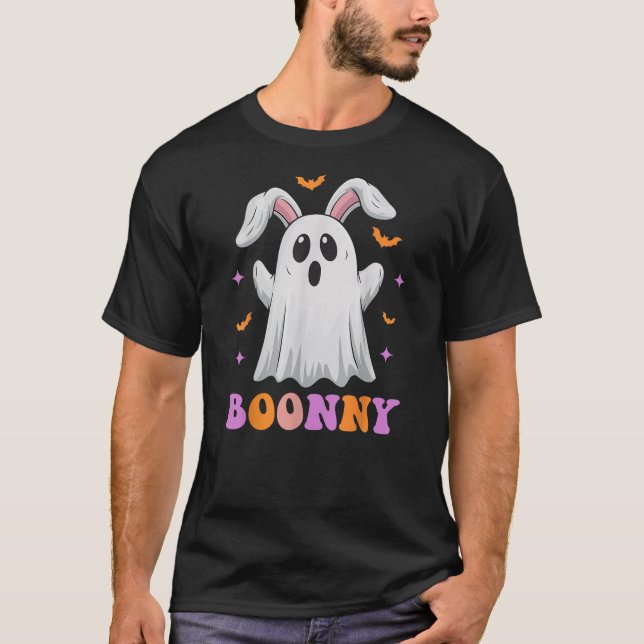 Boonny Spooky Bunny Ghost Rabbit Halloween Costume T-Shirt (Vorderseite)