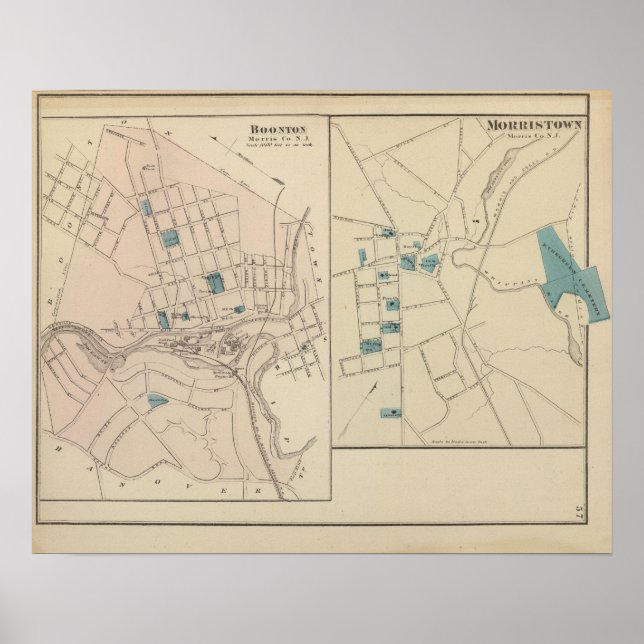 Boonton, Morristown, NJ Poster (Vorne)