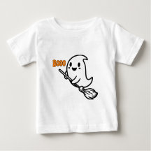 Booo-Spooky Ein Halloween Niedlicher Ghost-Baby-T 