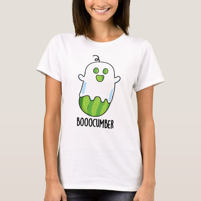 Booocumber Funny Ghost Cucumber Pub T-Shirt (Vorderseite)