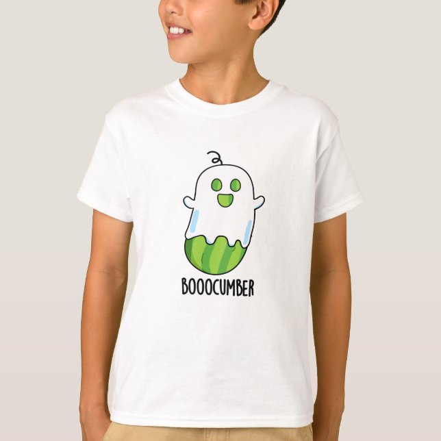 Booocumber Funny Ghost Cucumber Pub T-Shirt (Vorderseite)