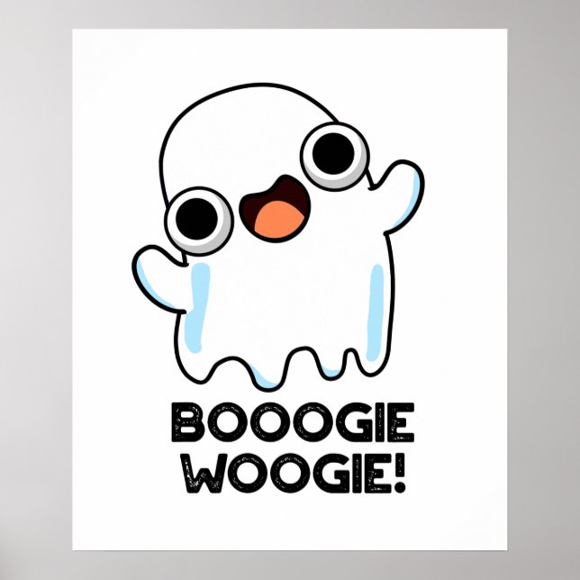 Booogie Woogie Funny Music Ghost Pub Poster (Vorne)