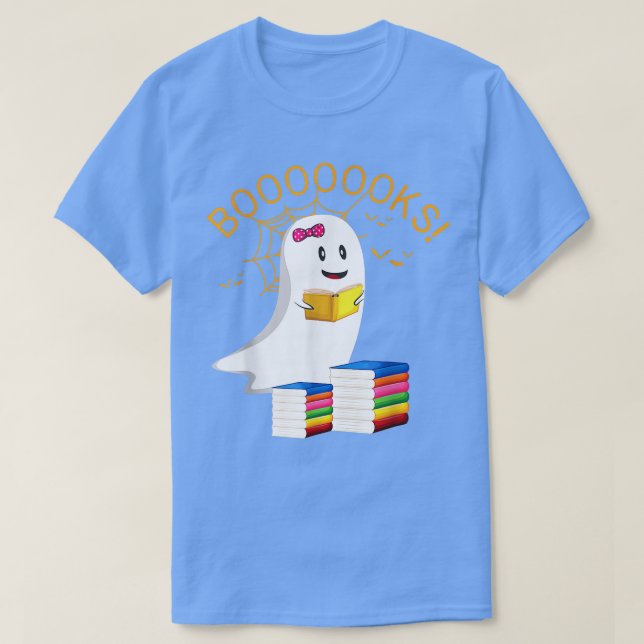 Boooks Halloween Ghost Read Book Niedlich Book Lov T-Shirt (Design vorne)