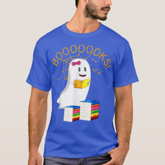 Boooks Halloween Ghost Reading Library Lover T-Shirt