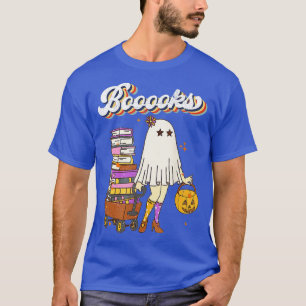 Booooks! Cute Ghost Reading Library Books Hallowee T-Shirt