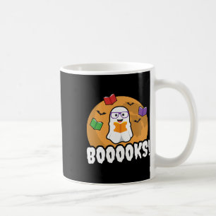 Booooks Ghost Boo Lesen Bücher Bibliothek Geschenk Kaffeetasse