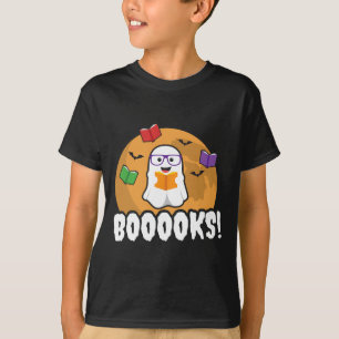 Booooks Ghost Boo Lesen Bücher Bibliothek Geschenk T-Shirt