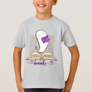 Boooooks! Geist und Buch Halloween-Lesung T-Shirt