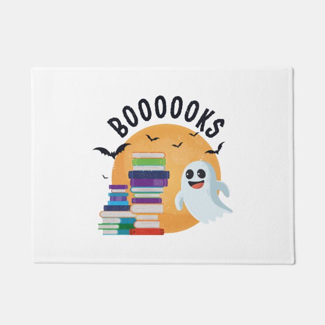 Boooooks Halloween, Booooks Süßes Halloween    Fußmatte (Vorderseite)