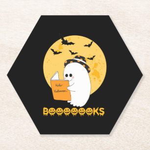 Booooooks T-Shirt Boo Lies Bücher Halloween Untersetzer