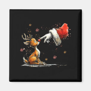 Boop Lustiger Weihnachtsmann Bauer Rentier Süßer W Magnet