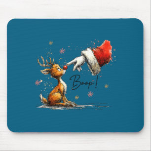 Boop Lustiger Weihnachtsmann Bauer Rentier Süßer W Mousepad