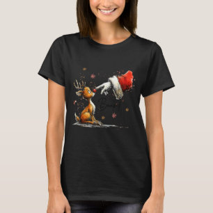 Boop Lustiger Weihnachtsmann Bauer Rentier Süßer W T-Shirt