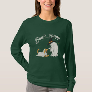 BooP...PPPP Lustiger Golden Retriever Geist Hallow T-Shirt