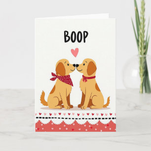 Boop Valentinstag-Welpenkarte Karte