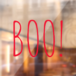 Boored spooky typografie lustig niedlich Halloween Fensteraufkleber