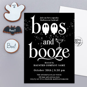 Boos And Booze Schwarzer Halloween-Cocktail für Fi Einladung