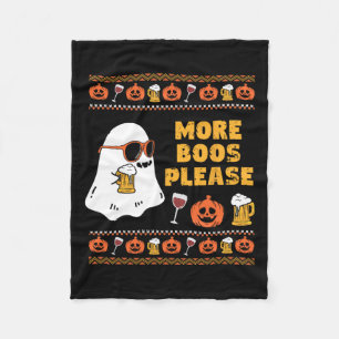 Boos Bitte Vintag Retro Ghost Halloween-Kostüm Fleecedecke