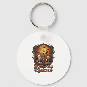 Boos Booze Halloween-Totenkopf-Flasche Bier Wein F Schlüsselanhänger