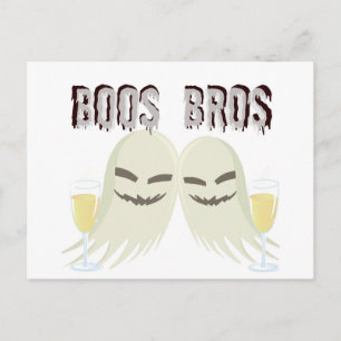 BOOS BROS-GHOSTEN MIT BOOZE-FUNNY-DRUCKEN POSTKARTE