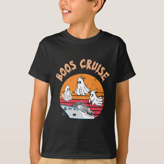 Boos Cruise Trip Sonniges Halloween Kostüme Matchi T-Shirt (Vorderseite)