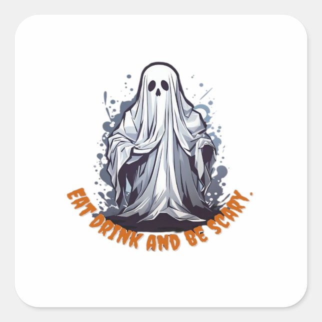 Boos geben mir Schokolade Quadratischer Aufkleber (Vorderseite)