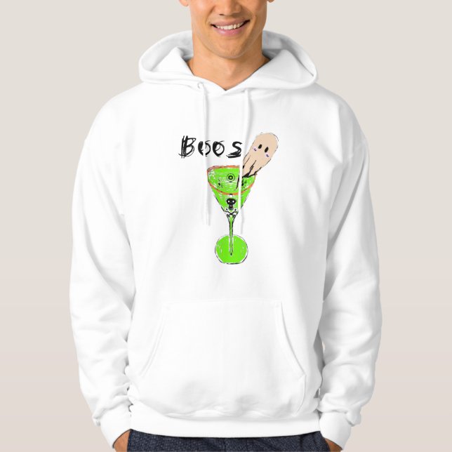 Boos Halloween-Party Vintag Ghost Hoodie (Vorderseite)