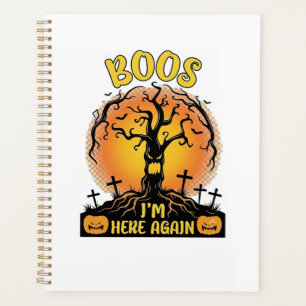 Boos ich bin wieder da Halloween Gruseliger Baum K Planer