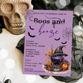 Boos und Ankurbelung des Halloween-Party Einladung